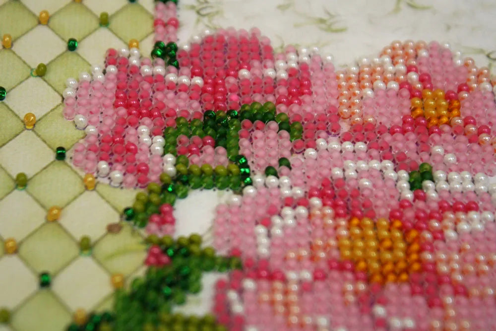 Bead Embroidery Kit Mini Bead embroidery kit Shabby chic