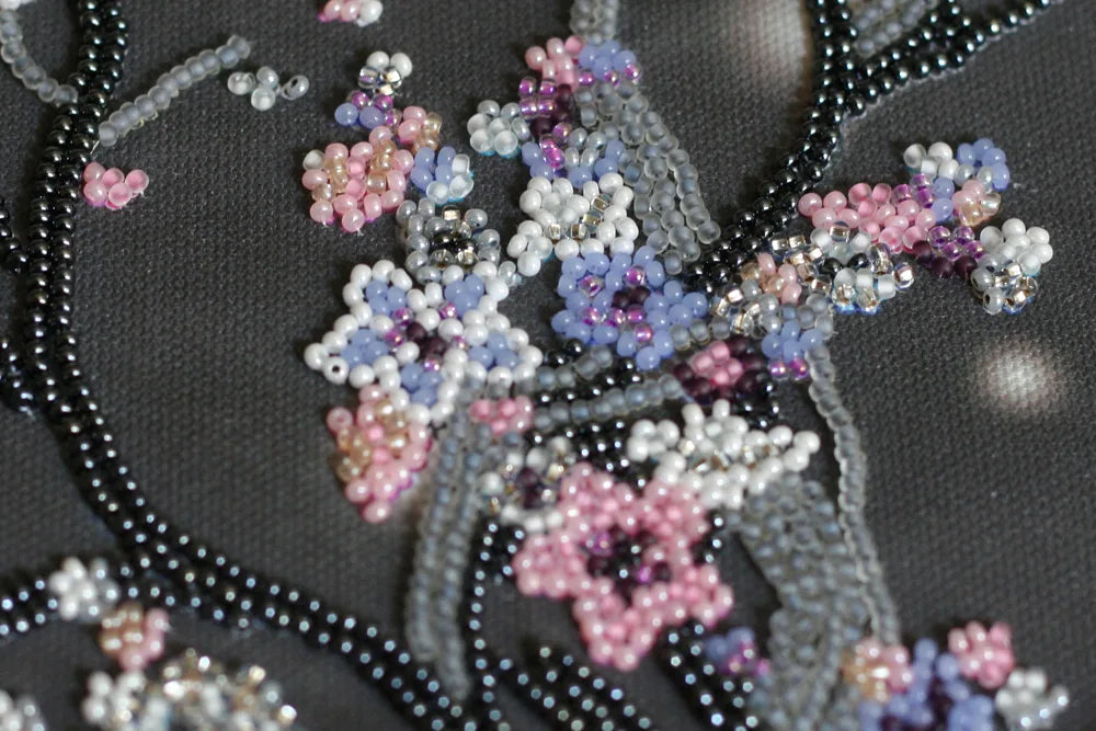 Bead Embroidery Kit Main Bead Embroidery Kit Night sakura