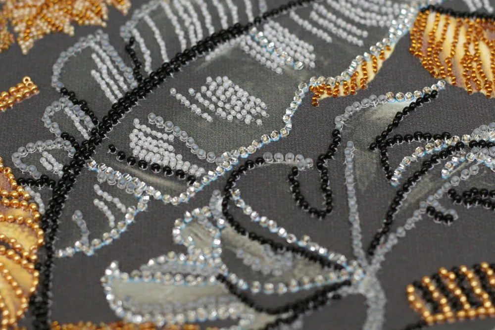 Bead Embroidery Kit Main Bead Embroidery Kit Golden Tropics