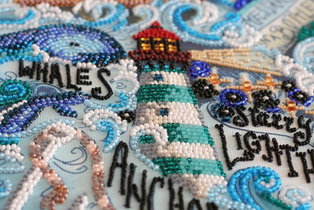 Bead Embroidery Kit Main Bead Embroidery Kit Secrets of the ocean