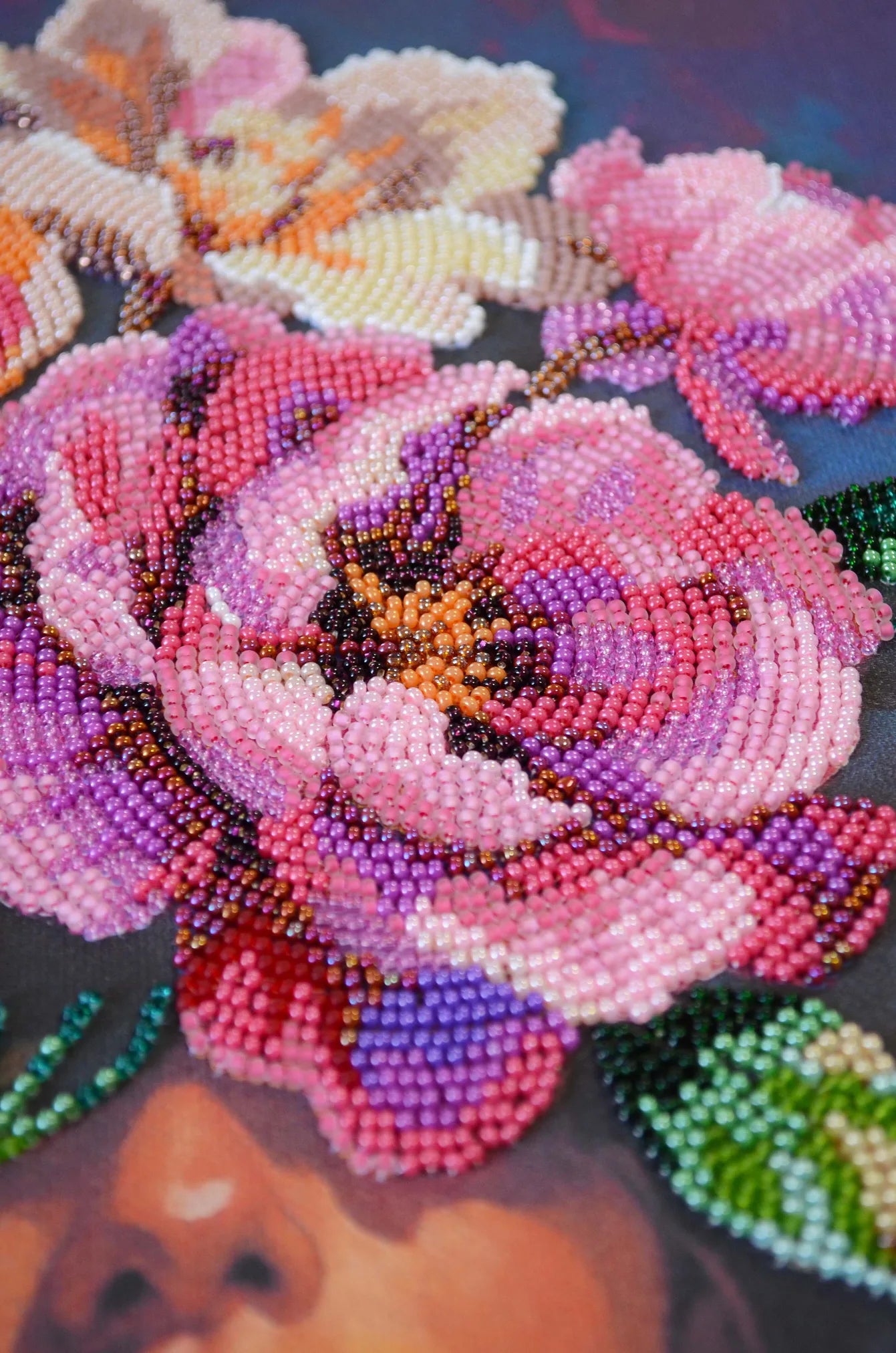 Bead Embroidery Kit Main Bead Embroidery Kit Blooming Thoughts