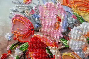 Bead Embroidery Kit Main Bead Embroidery Kit Delicate flowers