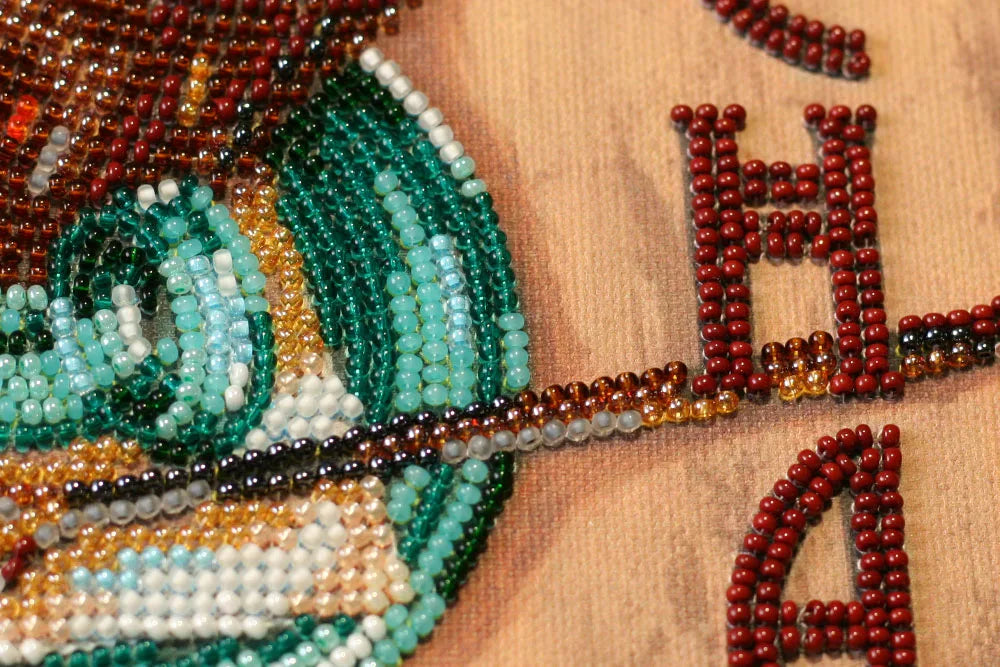 Bead Embroidery Kit Mid-sized bead embroidery kit Mocha