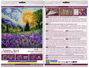 Bead Embroidery Kit Mid-sized bead embroidery kit Summer memories