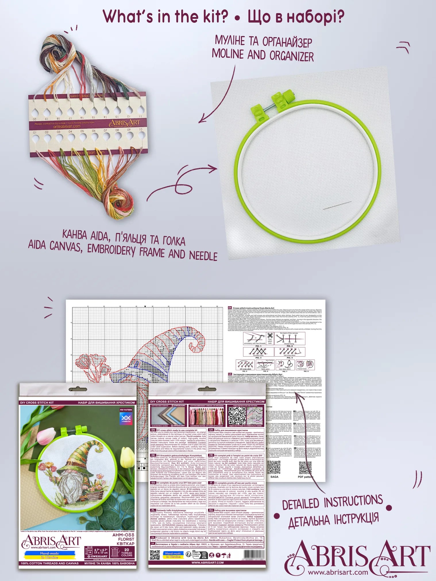 Cross Stitch Kit Cross-stitch kits Florist