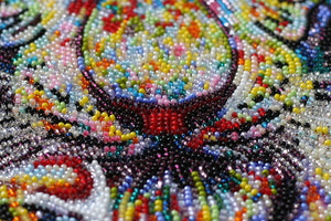 Bead Embroidery Kit Main Bead Embroidery Kit Colored tigers