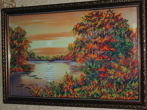 Bead Embroidery Kit Main Bead Embroidery Kit Quiet Sunset