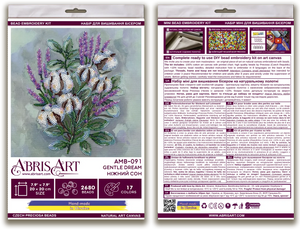 Bead Embroidery Kit Mid-sized bead embroidery kit Gentle dream