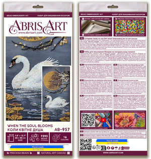 Bead Embroidery Kit Main Bead Embroidery Kit When the Soul Blooms
