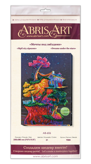 Bead Embroidery Kit Main Bead Embroidery Kit Dreams under the stars