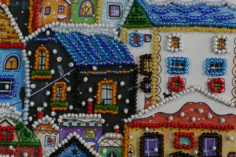 Bead Embroidery Kit Mini Bead embroidery kit Bright houses