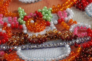 Bead Embroidery Kit Mini Bead embroidery kit Christmas cookies