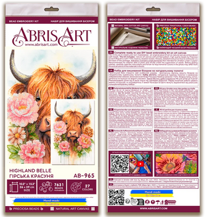 Bead Embroidery Kit Main Bead Embroidery Kit Highland Belle