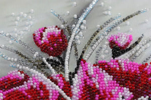 Bead Embroidery Kit Main Bead Embroidery Kit Red emerald