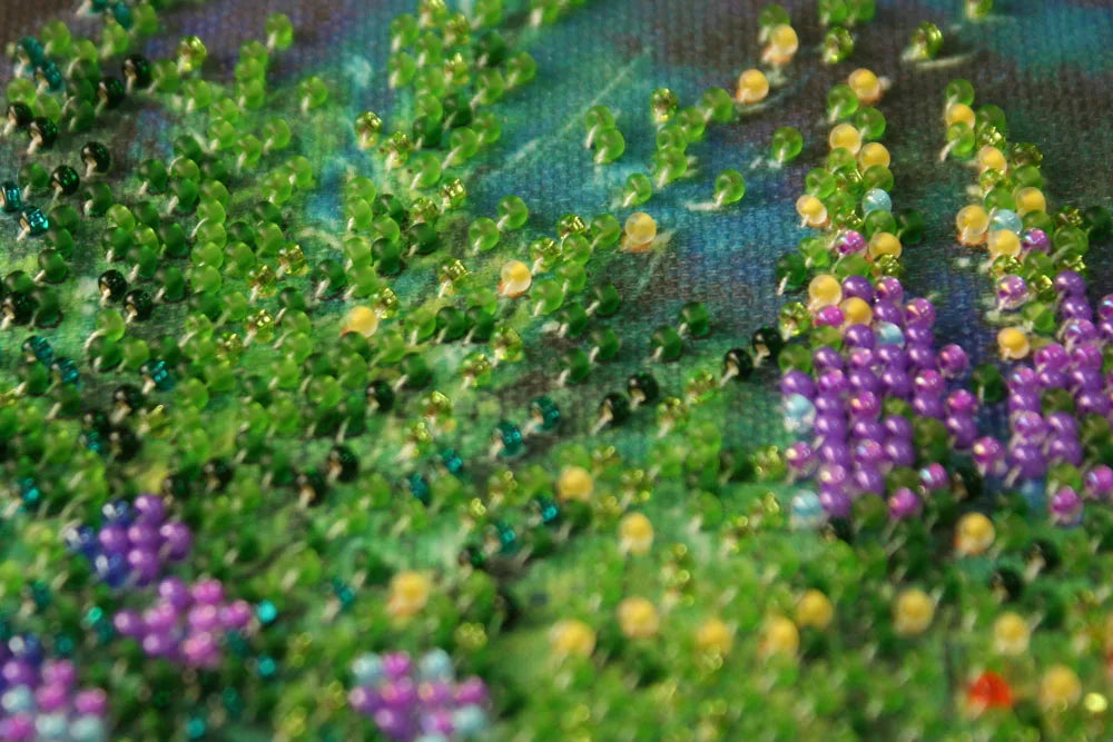 Bead Embroidery Kit Mini Bead embroidery kit Wild field