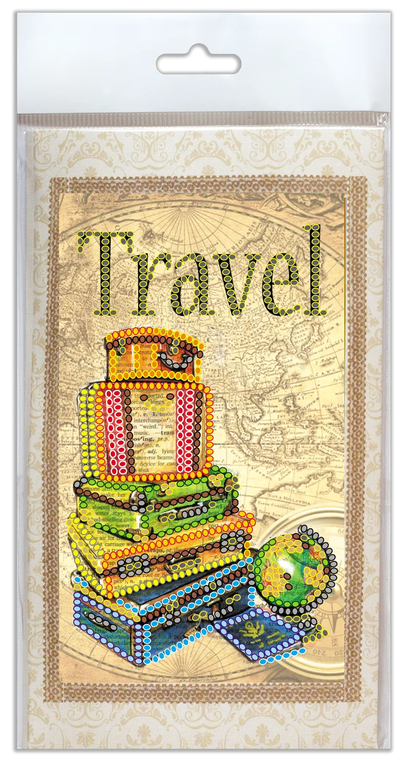 Postcards Bead Embroidery Kit Postcard Bead embroidery kit Around the world