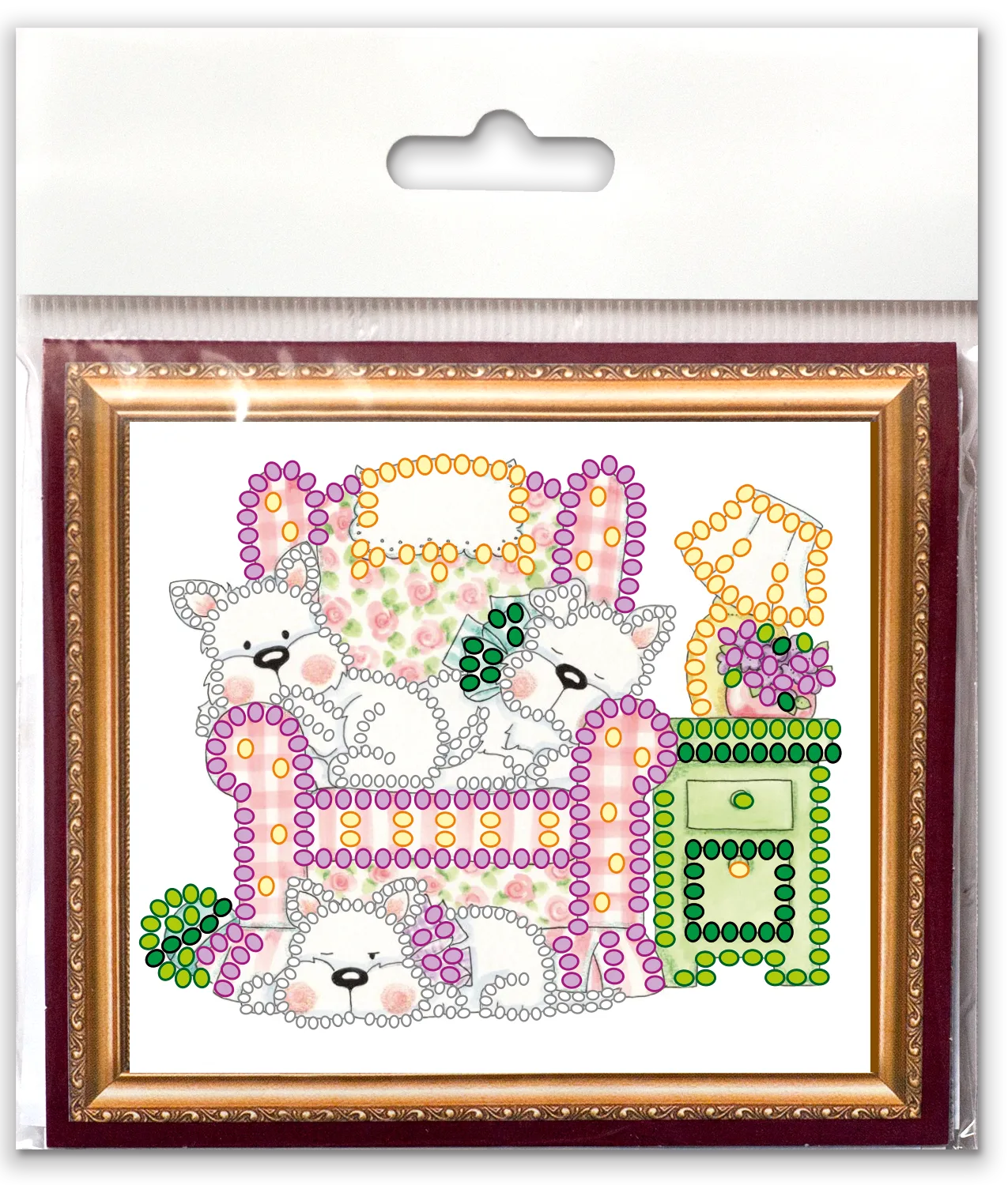 Magnets Bead Embroidery Kit Magnets Bead embroidery kit United friends