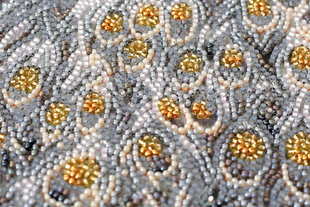 Bead Embroidery Kit Main Bead Embroidery Kit Gold in silver