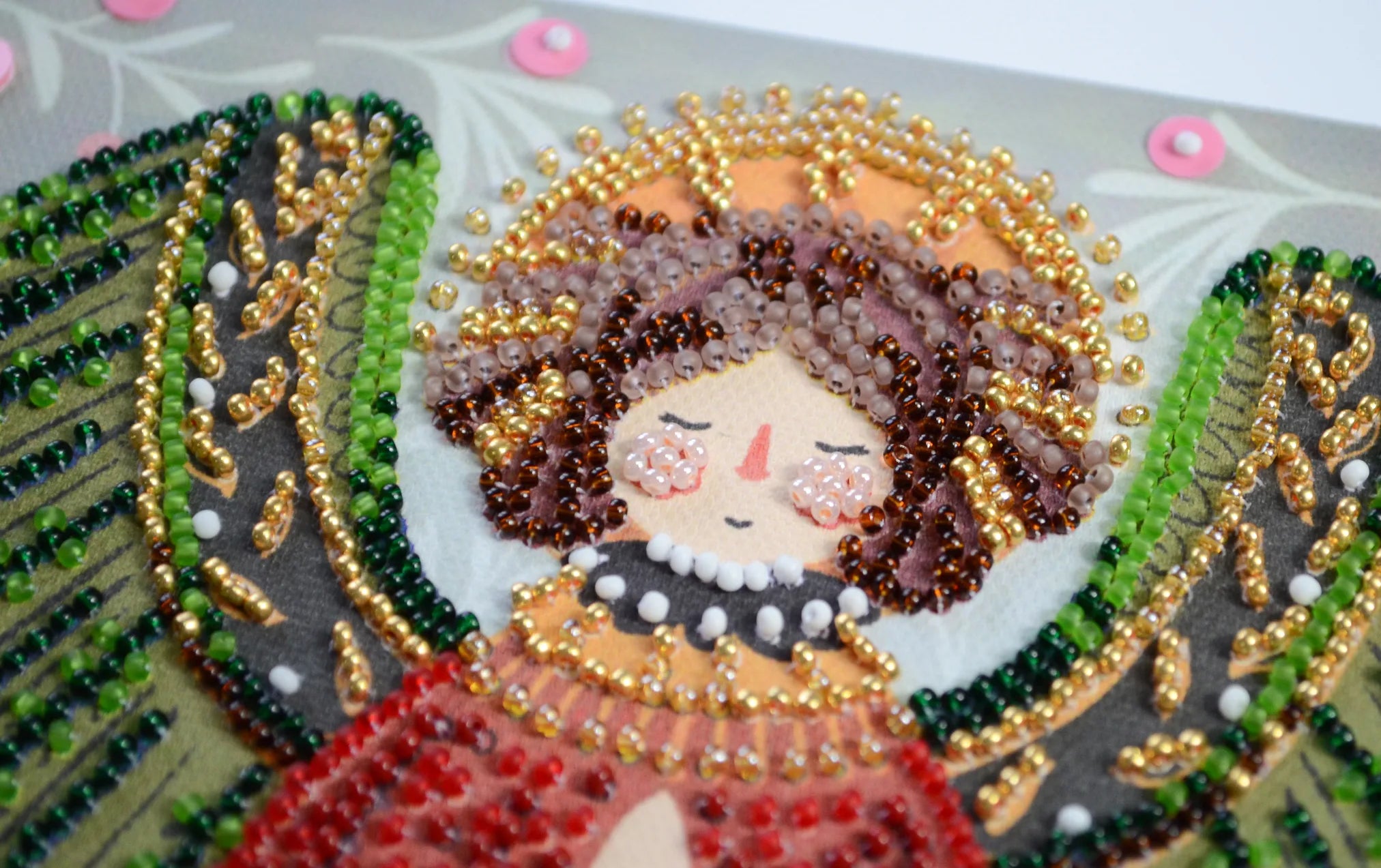 Bead Embroidery Kit Mid-sized bead embroidery kit Guardian of the Christmas Miracle