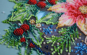 Bead Embroidery Kit Mid-sized bead embroidery kit Christmas glow
