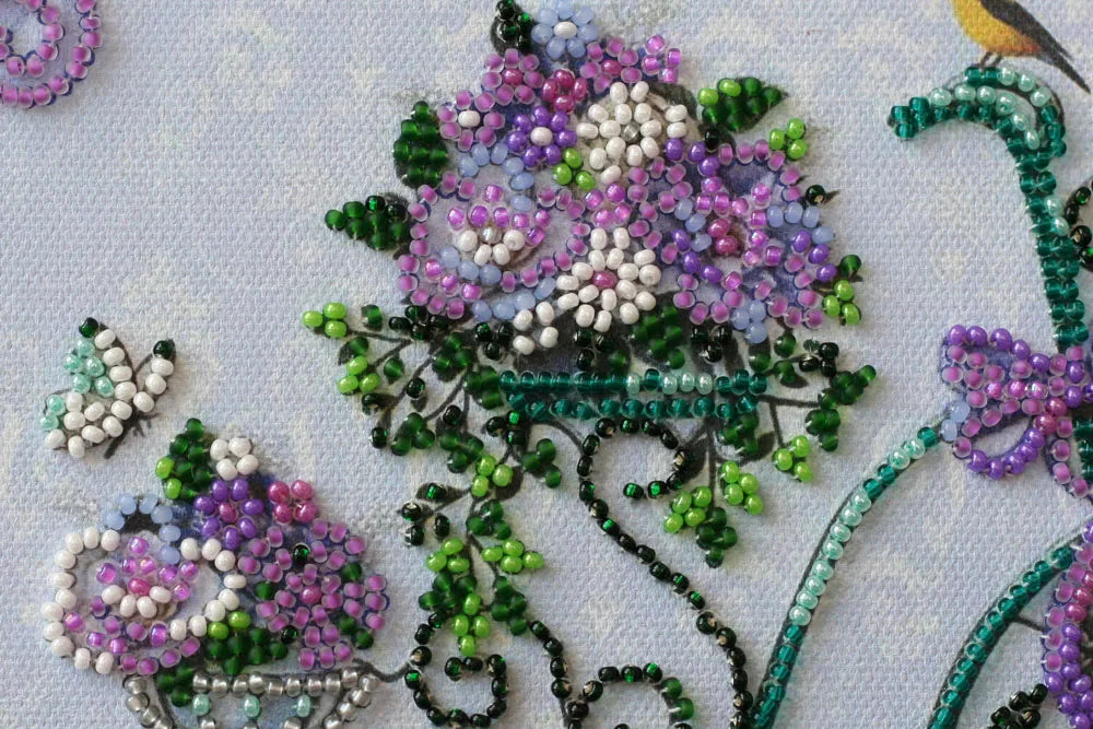 Bead Embroidery Kit Mid-sized bead embroidery kit Romantic garden