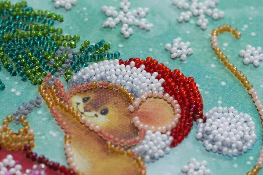Bead Embroidery Kit Mini Bead embroidery kit Decorating christmas tree