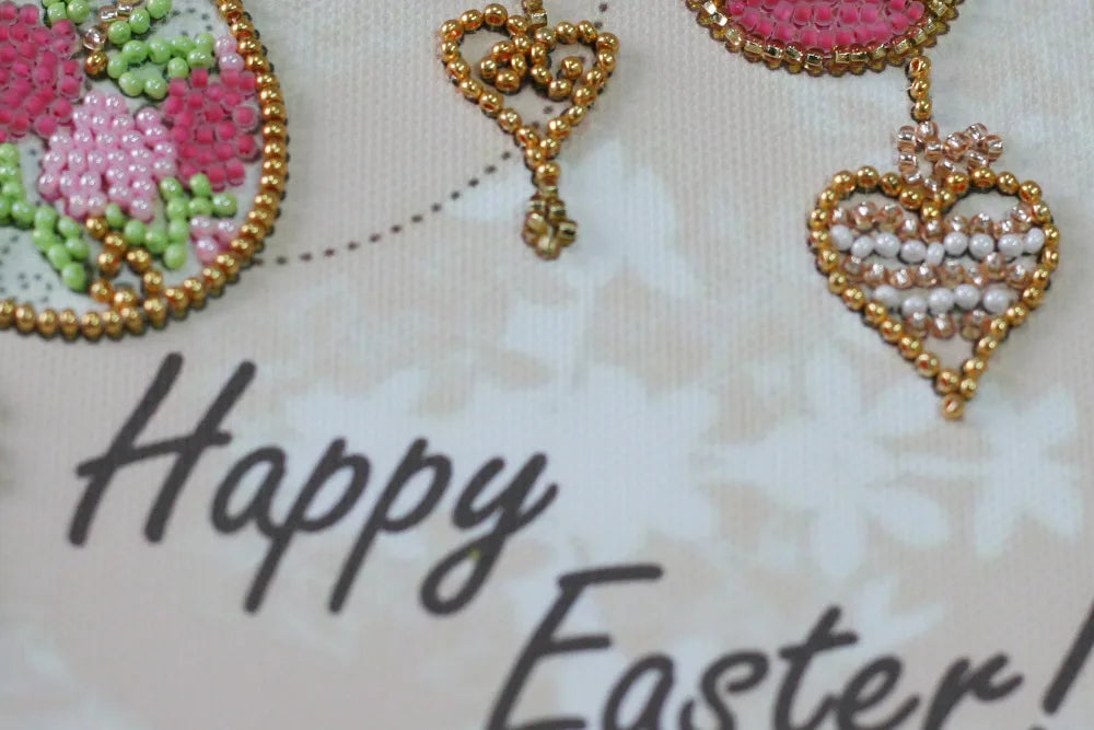Bead Embroidery Kit Mini Bead embroidery kit Happy Easter