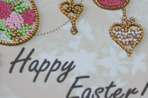 Bead Embroidery Kit Mini Bead embroidery kit Happy Easter