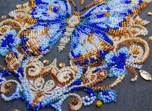 Bead Embroidery Kit Main Bead Embroidery Kit Luxurious sapphire