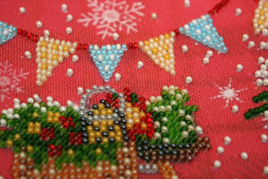 Bead Embroidery Kit Mini Bead embroidery kit Holiday time