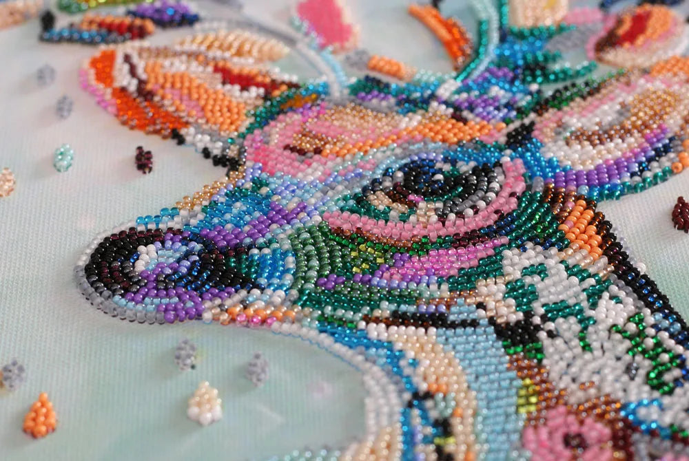 Bead Embroidery Kit Main Bead Embroidery Kit Noble deer