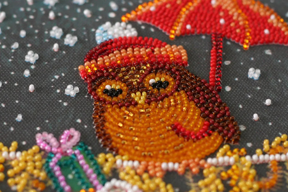 Bead Embroidery Kit Mid-sized bead embroidery kit Owl's gift
