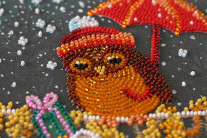 Bead Embroidery Kit Mid-sized bead embroidery kit Owl's gift