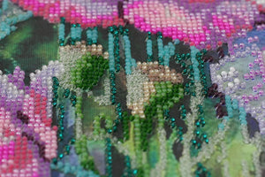 Bead Embroidery Kit Main Bead Embroidery Kit Delicate poppies