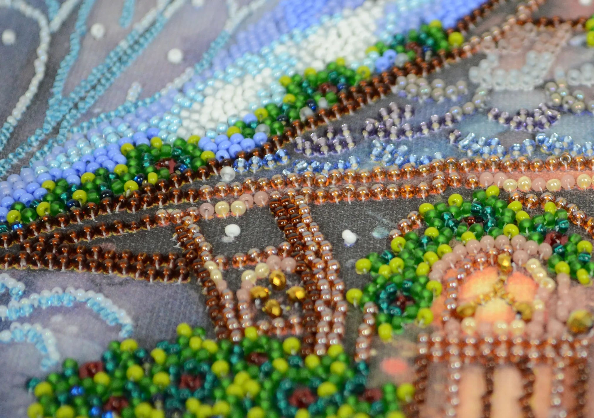 Bead Embroidery Kit Main Bead Embroidery Kit When winter blows cold