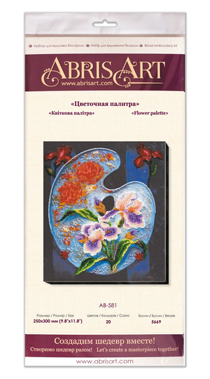 Bead Embroidery Kit Main Bead Embroidery Kit Flower palette