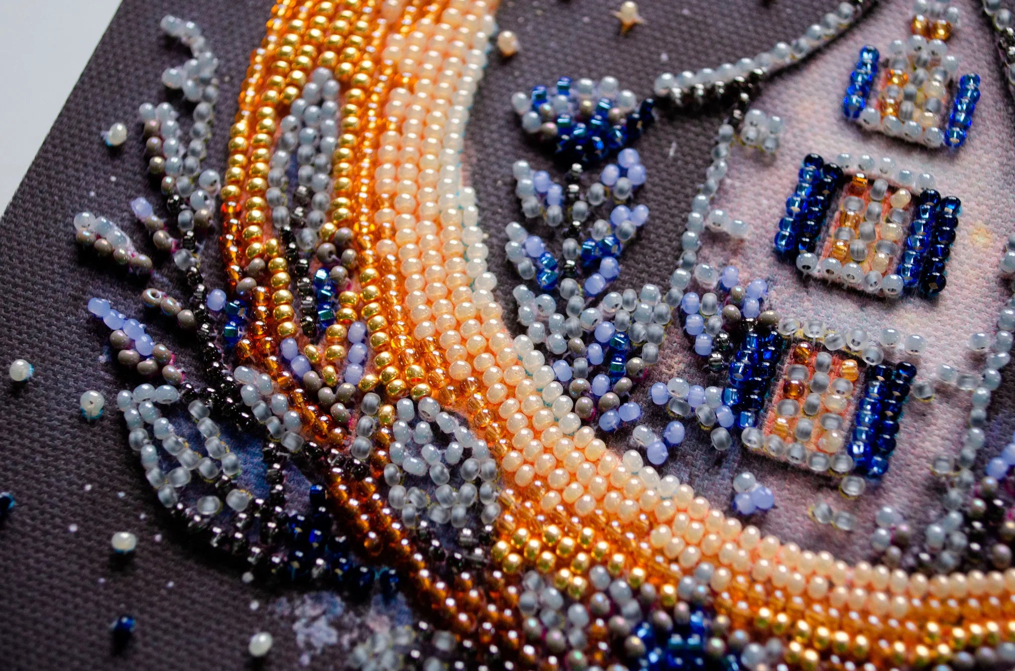 Bead Embroidery Kit Mini Bead embroidery kit The magic of the night sky