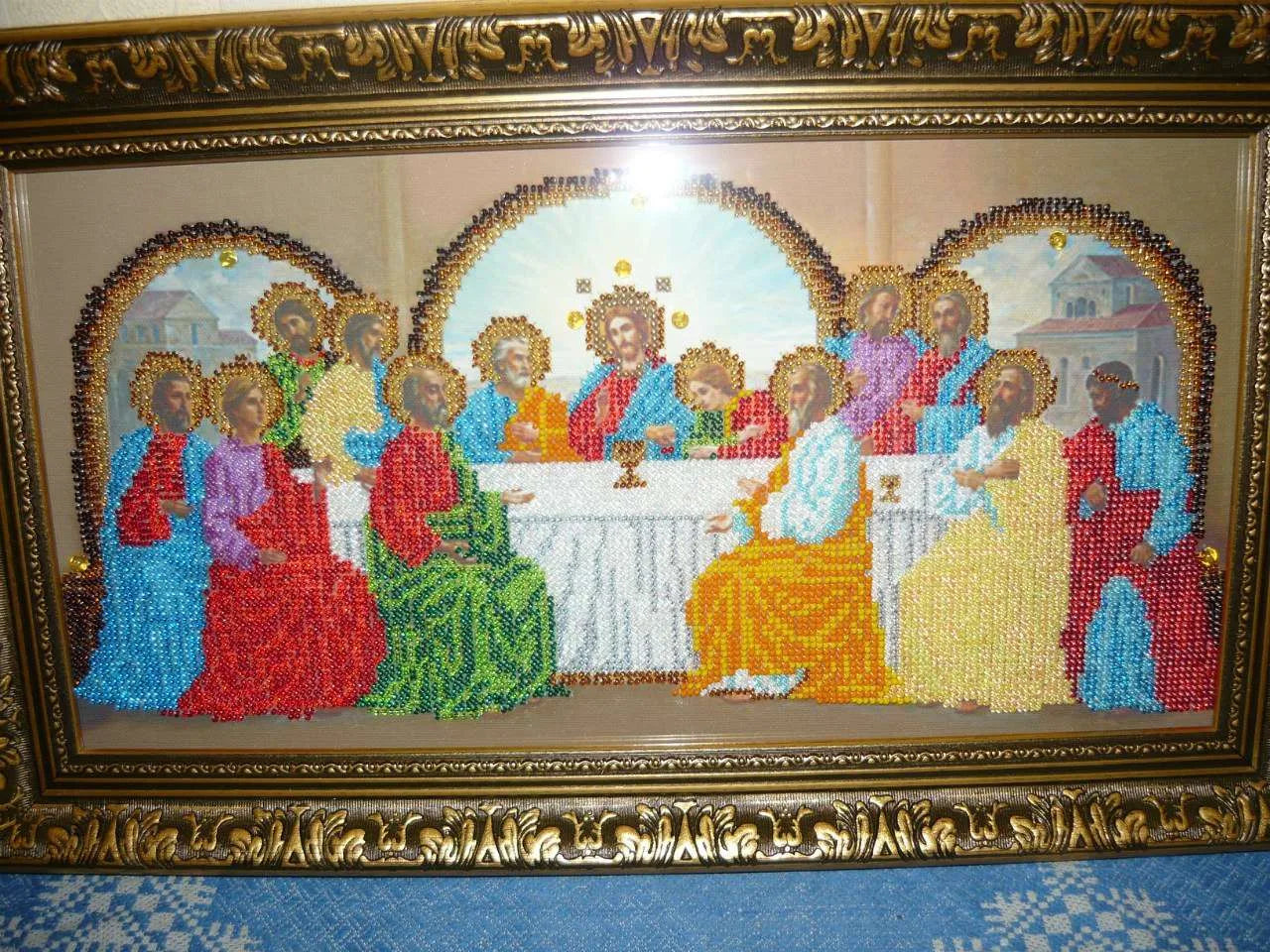 Bead Embroidery Kit Main Bead Embroidery Kit The last supper