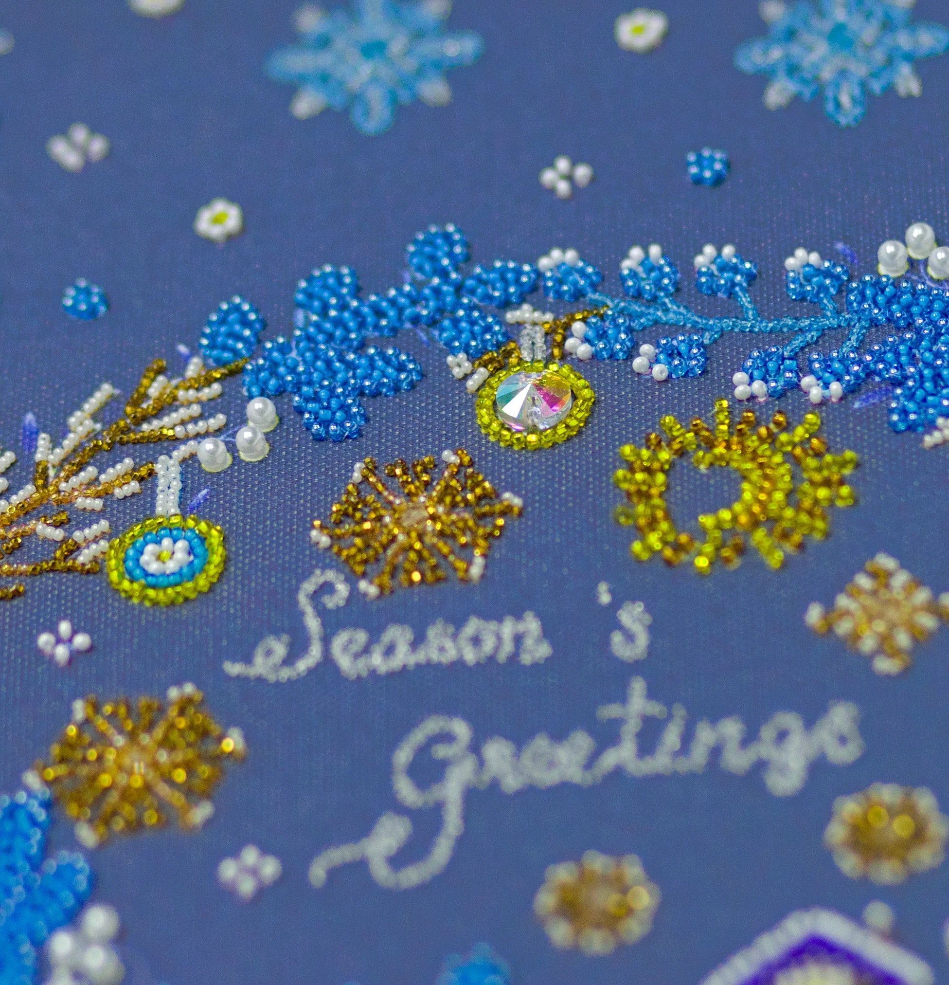 Bead Embroidery Kit Main Bead Embroidery Kit Christmas motif