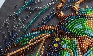 Bead Embroidery Kit Main Bead Embroidery Kit Emerald beetle