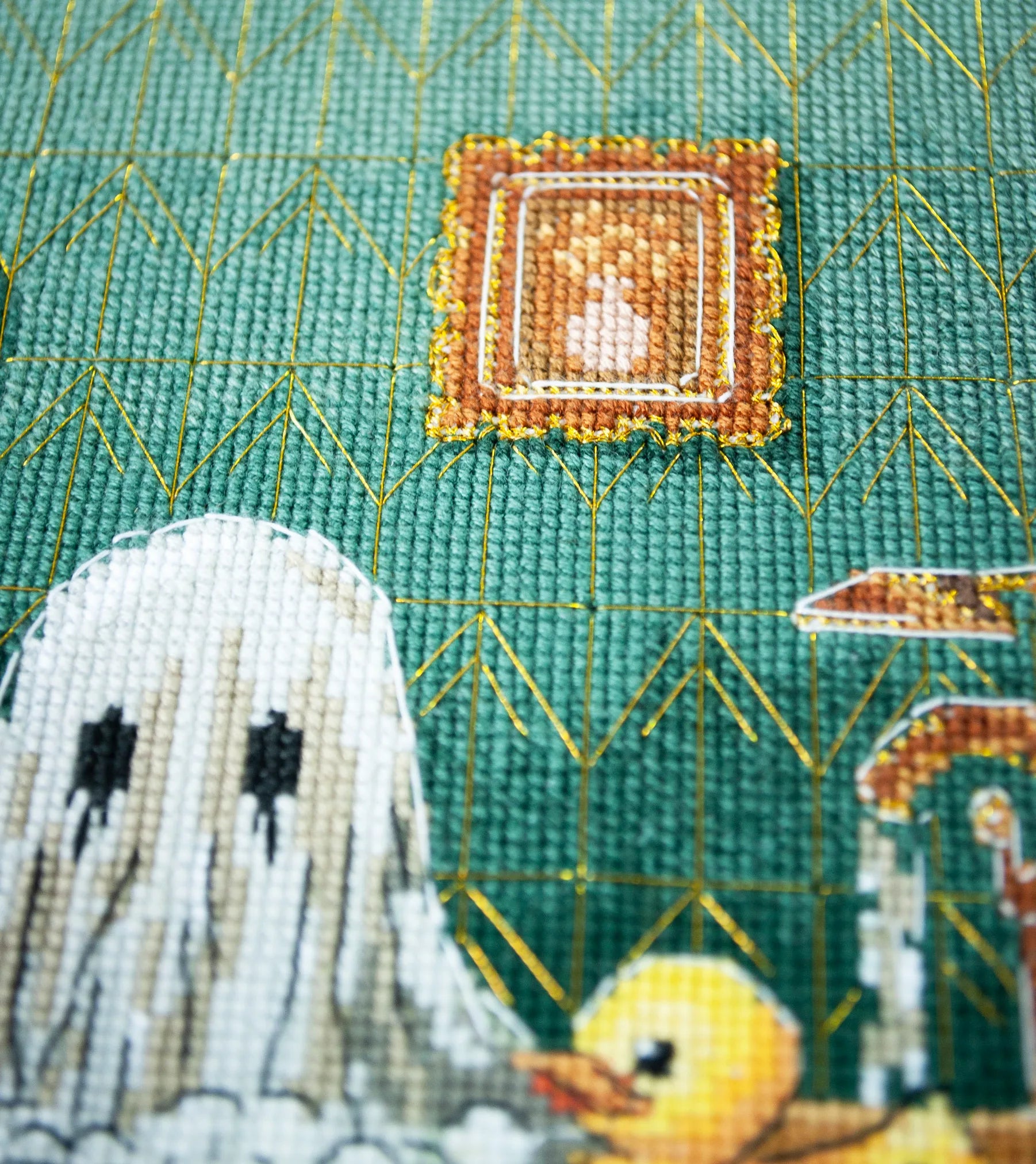 Cross Stitch Kit Cross-stitch kits Domestic ghost (Halloween Scenes)