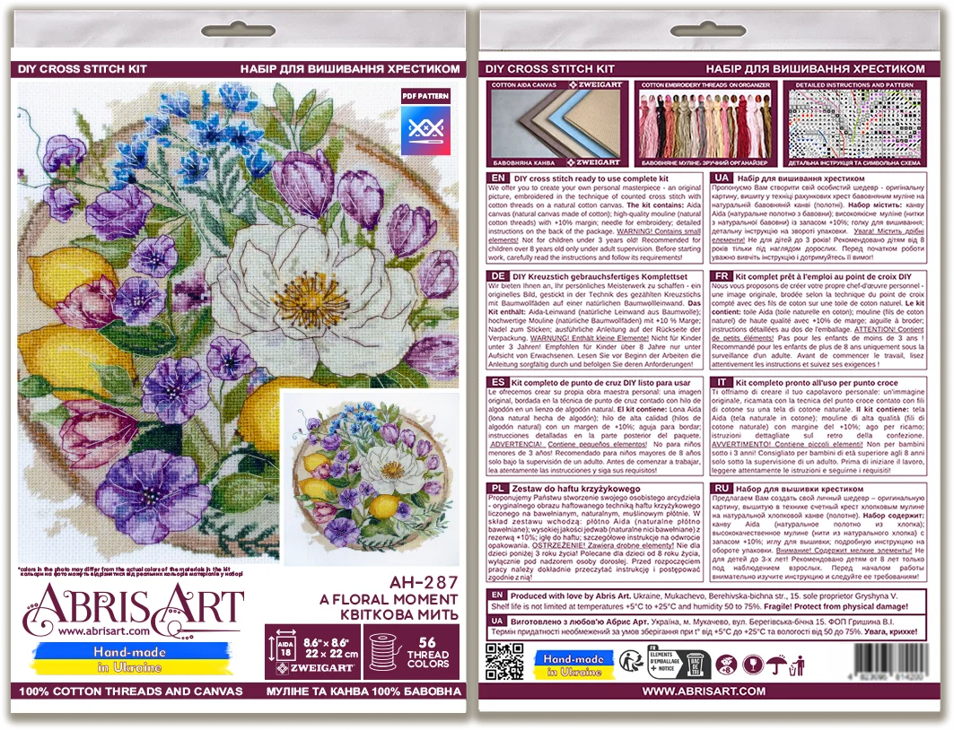 Cross Stitch Kit Cross-stitch kits A floral moment