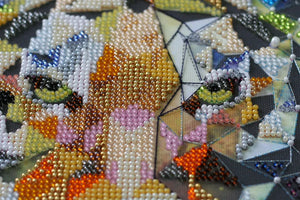 Bead Embroidery Kit Main Bead Embroidery Kit Constellation Tiger