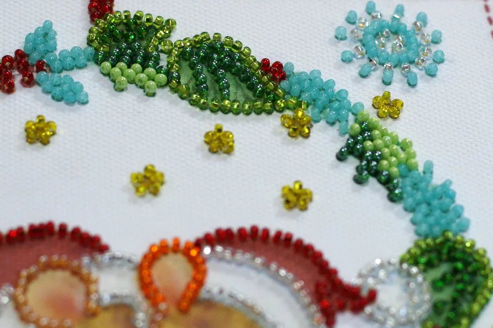 Bead Embroidery Kit Mini Bead embroidery kit Kisses