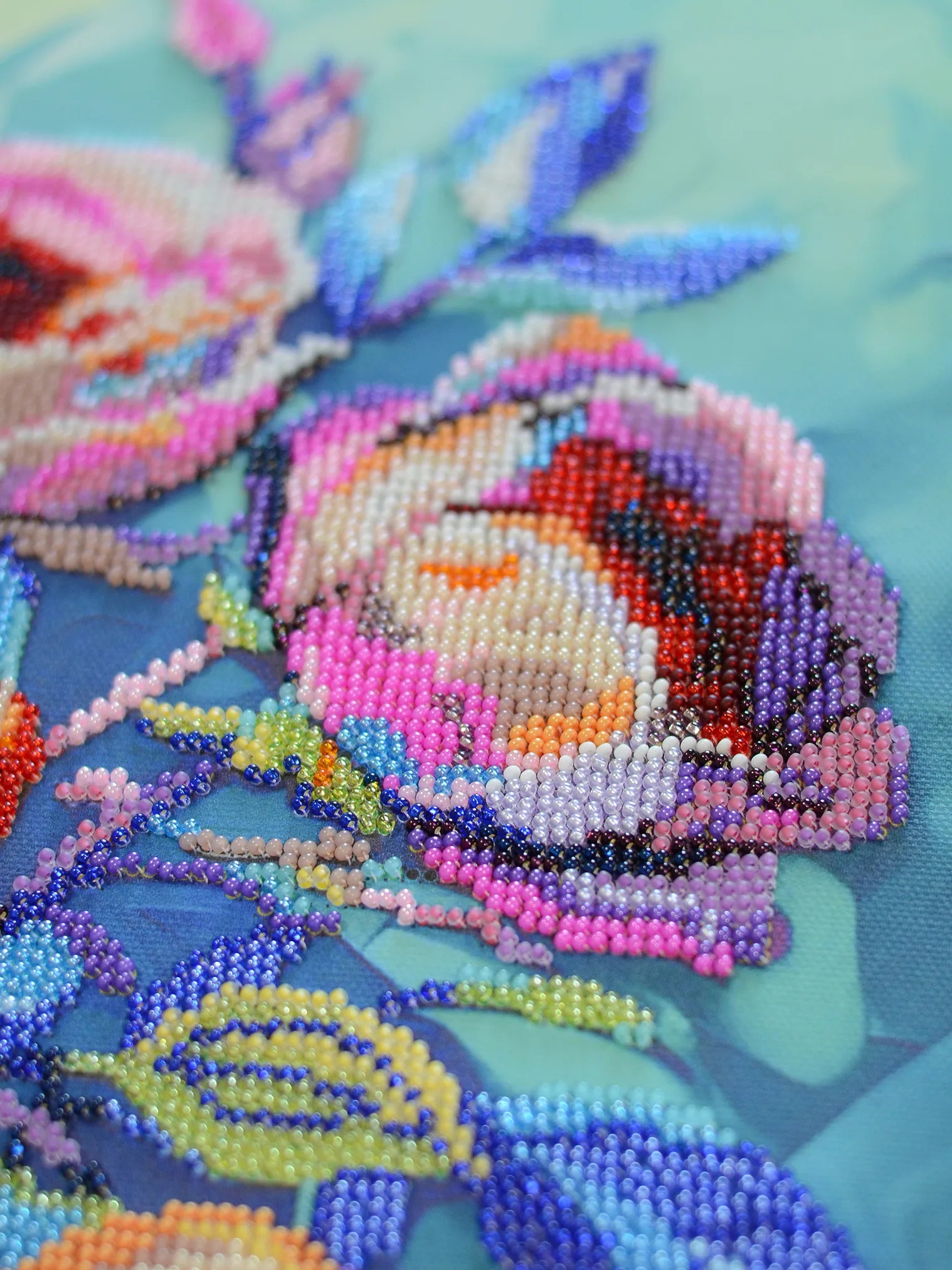Bead Embroidery Kit Main Bead Embroidery Kit Roses for the Soul