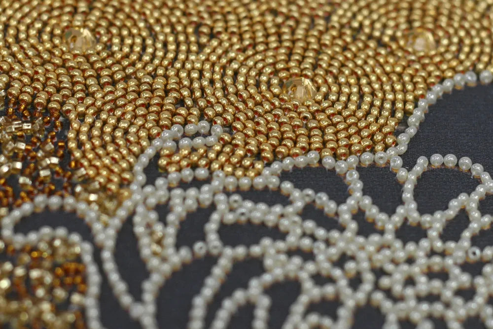 Bead Embroidery Kit Main Bead Embroidery Kit Black chrysanthemum