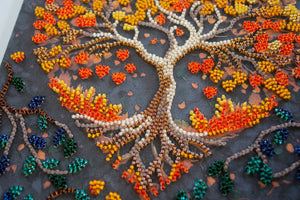 Bead Embroidery Kit Mid-sized bead embroidery kit Warm feelings
