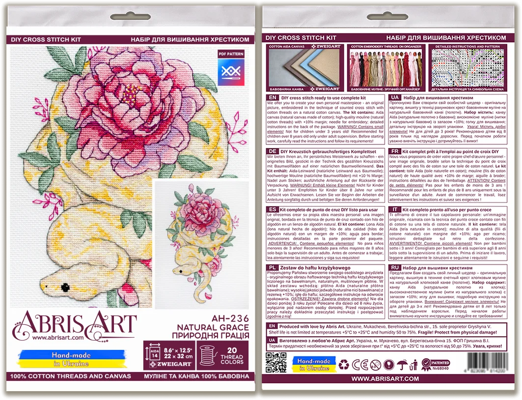 Cross Stitch Kit Cross-stitch kits Natural grace
