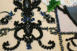 Bead Embroidery Kit Mini Bead embroidery kit Vintage