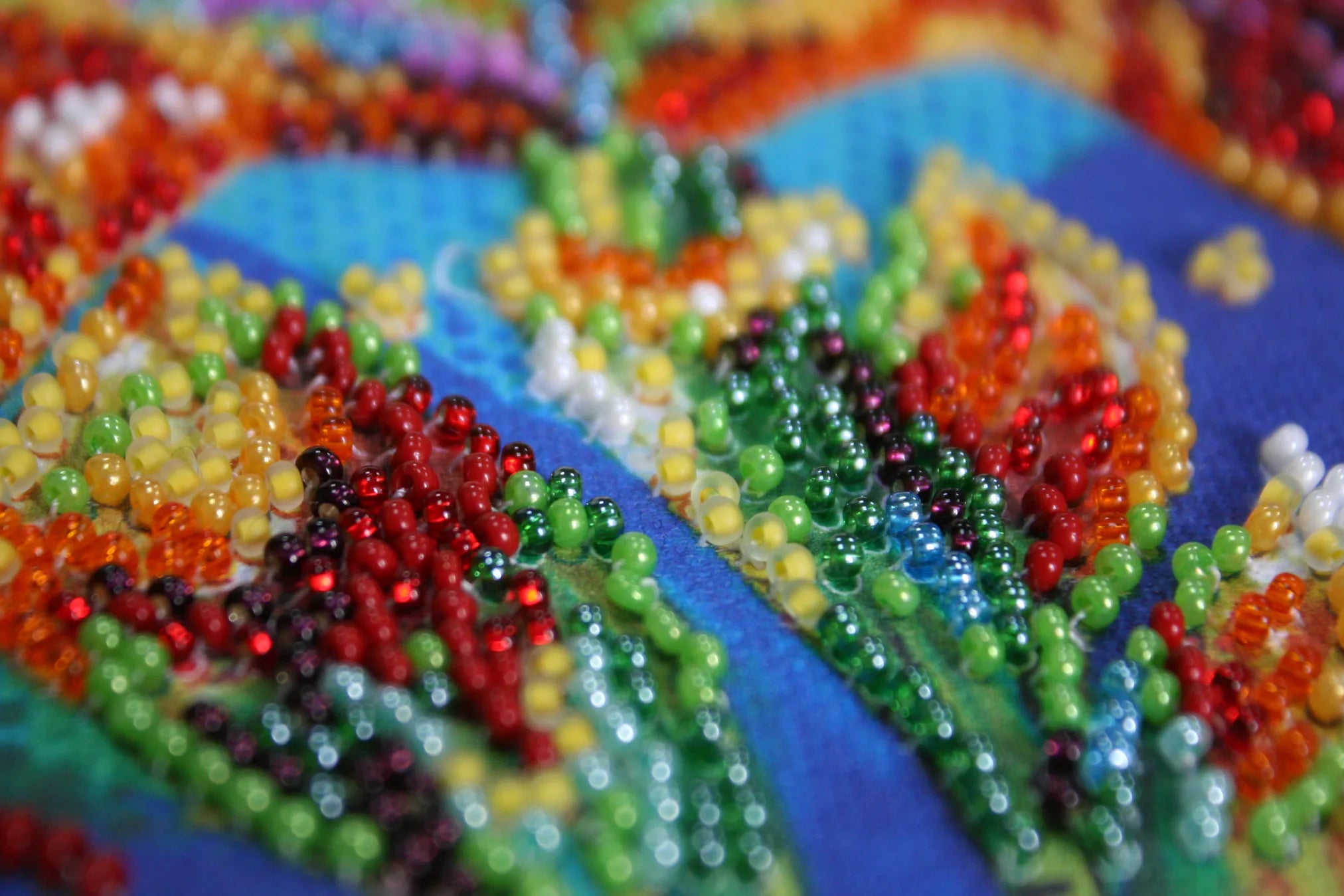 Bead Embroidery Kit Mini Bead embroidery kit Multicolored iris
